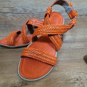 Brand new Sesto Meucci orange sandals